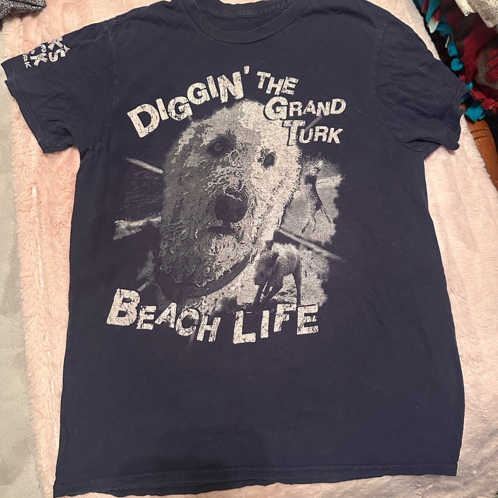 Navy Graphic T-Shirt with Dog Print